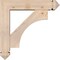 Ekena Millwork Westlake Arts and Crafts Smooth Bracket w/ Offset Brace, Douglas Fir, 5 1/2"W x 22"D x 22"H BKT0604X22X22WTL03SDF - alternate 2